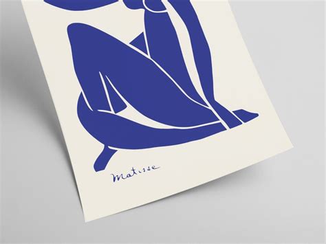 Henri Matisse Blue Nude II 1952 Bonus Classic Blue Etsy