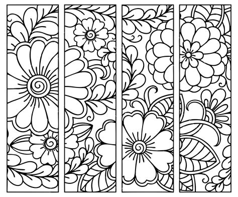 6 Best Images Of Free Printable Coloring Bookmarks For Kids Printable