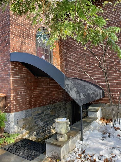 Our stainless steel base covers (canopies) provide the perfect finishing touch to all post bases and wall anchorages. Basement entrance stair canopy for a church (With images ...