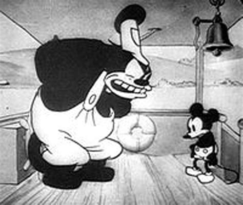 Pete In Steamboat Willie Old Cartoons Mickey Mouse Cartoon