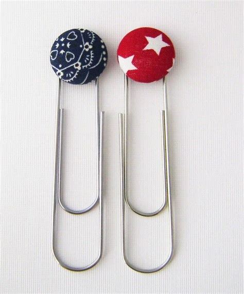 Americana Button Bookmark Etsy Bookclub Ts How To Make