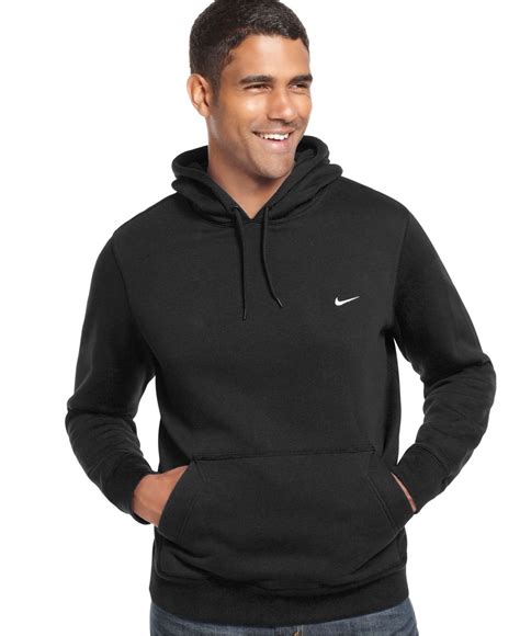 Nike Mens Classic Fleece Hoodie In Black For Men Lyst