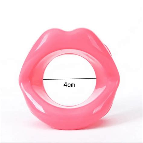 Adult Sex Bondage Female Open Mouth Lip Style Ring Gag Forced Blow Job Sex Doll Game Toy Pink