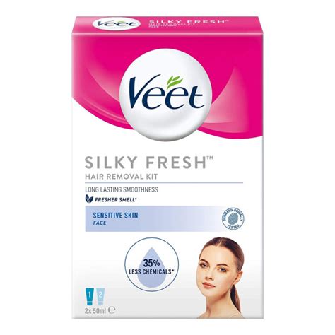 It is suitable for all skin types, and you can apply it once or twice a week. Buy Veet Hair Removal Face Kit Sensitive Skin | Chemist Direct