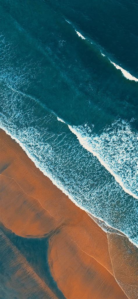 Download 1125x2436 Wallpaper Beach Aerial View Nature Iphone X