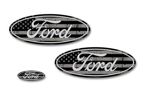 Ford F150 American Flag Emblem