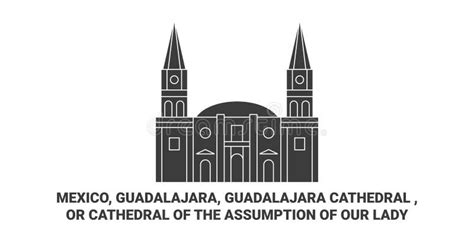 Ejemplo Vectorial De La Catedral De Guadalajara Ilustración Del Vector