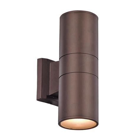 Compact metal wall light in a painted silver finishprovides both up and down light2 year guaranteerequires max 50w g9 capsule, sold separately. Bel Air Lighting Compact 20-Watt Bronze Integrated LED ...