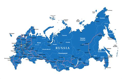 Карта России Без Городов фото