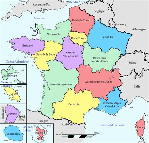 Carte De France Des R 233 Gions En 2015 Voyage Carte Plan Gambaran