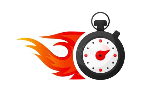 Fast Timer Clock And Stopwatch Countdown Timer Symbol Icon Label