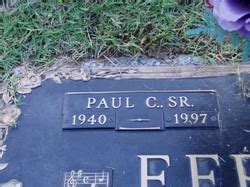 Paul Curtis Ferrell Sr 1940 1997 Memorial Find A Grave