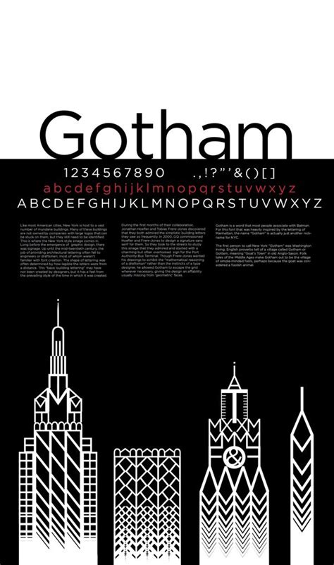Gotham Font Poster By Britta Carson Via Behance Gotham Font