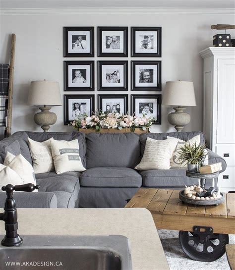 Diy Faux Floral Arrangement Feminine Yet Rustic Crate Grey Couch Decor