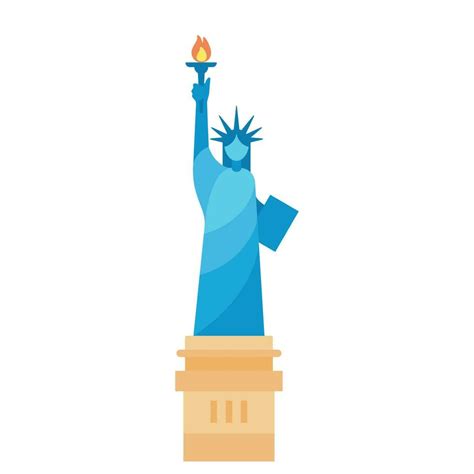 Vector The Statue Of Liberty Liberty Enlightening The World In The