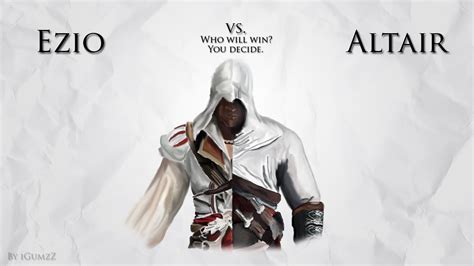 Altair Vs Ezio Freehand By Igumzz On Deviantart