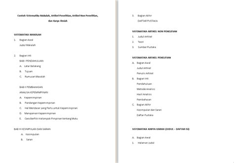 Sistematika Penulisan Makalah Lengkap Dan Benar 2019
