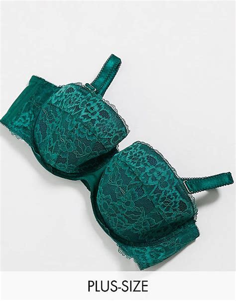 Ann Summers Curve Sexy Lace Lingerie Set In Green Navy Asos