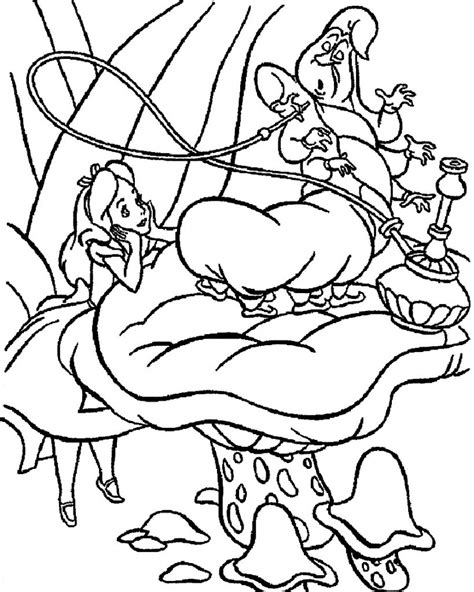 Alice In Wonderland Cat Coloring Pages at GetColorings.com | Free