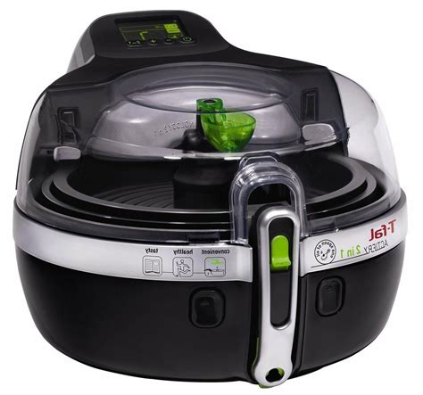 Because the food is cooked by rotating air and only about a tablespoon of oil. AIR FRYER T-Fal YV960151 ActiFry 2 IN 1