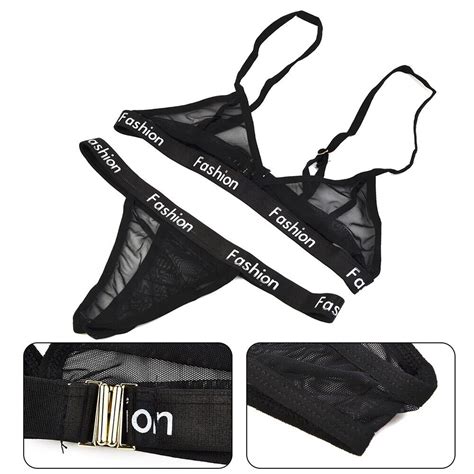 Women Sexy Lingerie Mesh See Through Micro Bikini Thong Bathing Suit Swimsuit Ebay