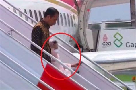 video viral iriana jokowi jatuh saat turun dari pesawat begini kondisinya video