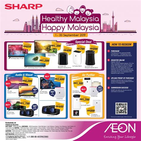 Click here to find out how to link your accounts. AEON Sharp Promotion (1 September 2019 - 30 September 2019)