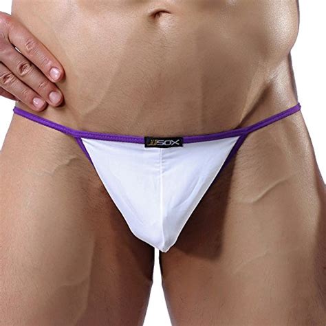 Ikingsky Mens Sexy G String Comfort Low Raise Thong Underwear Pack Of