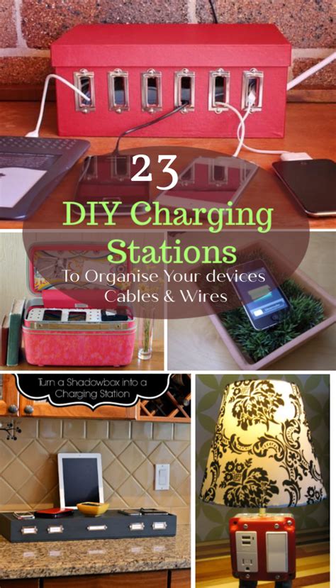 Here are six diy planner and calendar projects that'll help you stay organized, so you can meet your deadlines and goals and be more productive. 23 DIY Charging Stations To Hide Cords and Wires While You're Charging in 2020 | Charging ...