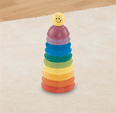 Fisher Price Baby Stacking And Nesting Stack And Roll Cups Set Of 10 Multi