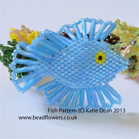 Beaded Fish Pattern ~ Beadflowers ~ By Katie Dean