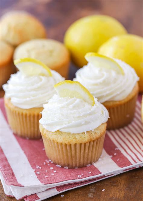 Lemon Cupcakes With Lemon Cream Cheese Frosting Lil Luna