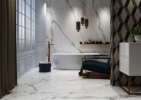Bathroom Tile Ideas Use Large Tiles On The Floor And