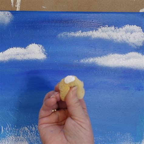 How To Paint Clouds Easy Pamela Groppe Art Acrylic Painting For