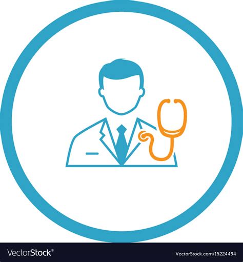 Doctor And Medical Services Icon Flat Design Vector Image