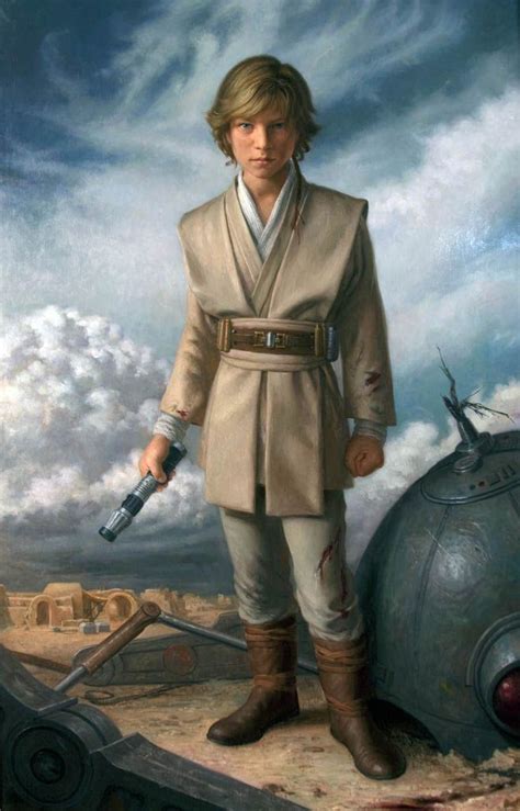 Young Anakin Skywalker Artist Patricia Watwood Star Wars Art