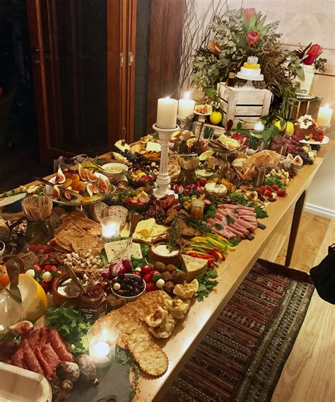 Although it's easy to miss that the christmas table should also be decorated. Mize maze in 2019 | Food table decorations, Grazing tables ...