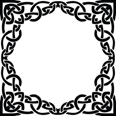Are you searching for golden frame png images or vector? Free Clipart of a celtic frame border design element in ...
