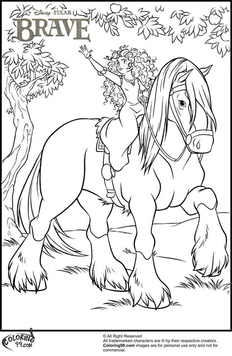 Merida coloring pages pin ronne nicole on coloring pages coloring pages. Disney Princess Merida Coloring Pages | Team colors