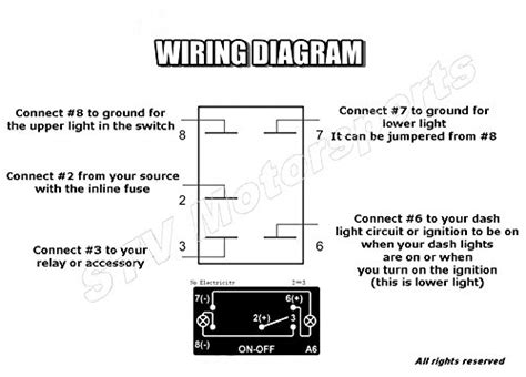 6 Pin Rocker Switch Wiring Diagram Nilight 3 Gang Aluminum Rocker