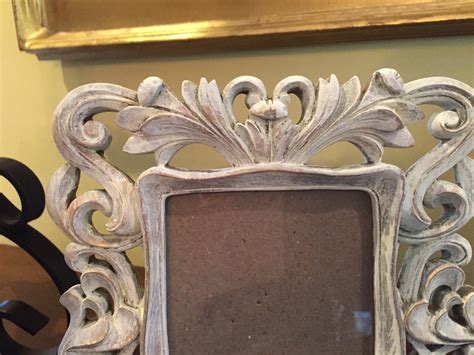 Hand Painted Distressed Photo Frame Vintage White Washed French Style
