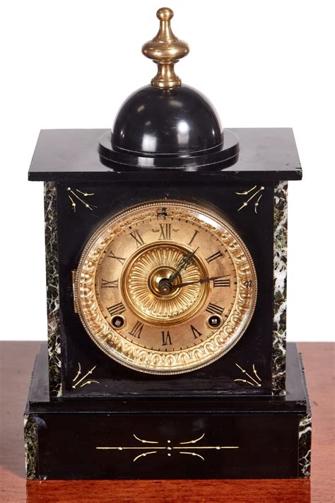 The marbles credit card offers the cheapest way to improve an imperfect credit rating with a rate of you must be over 18 years old and have a permanent uk address. Victorian Black Marble Mantel Clock. | 699240 | Sellingantiques.co.uk