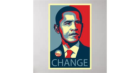 Obama Change Poster Zazzle