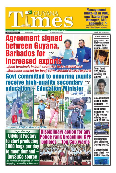 Guyana Times Thursday July 7 2022 By Gytimes Issuu