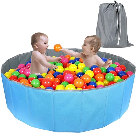 Click N Play Kids Ball Pit Foldable Play Ball Pool With Storage Bag