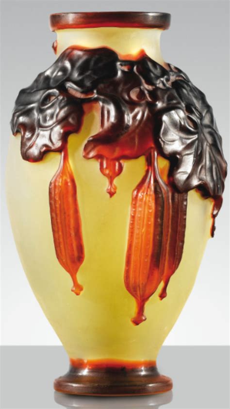 Etablissements Gallé Vase AprÈs 1904 A Mould Blown Glass Vase After 1904 Signed Verre Soufflé