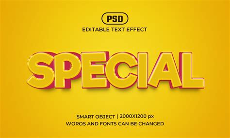 Special 3d Editable Text Effect Mockup Graphic By Adesign060 · Creative