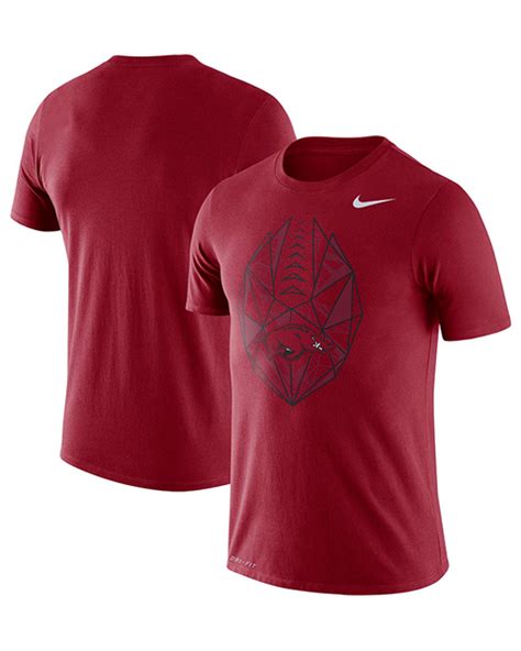 Arkansas Razorbacks Nike Running Hog Diamond Logo Dri-Fit Cotton Football T-Shirt - Arkansas ...