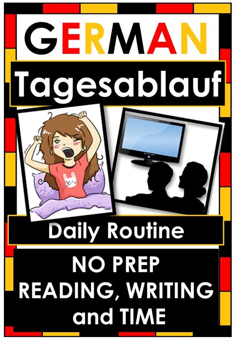 No Prep German Daily Routine Tagesablauf Worksheets Made By Teachers
