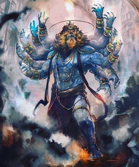 Shri Narasimha Dev Ji Who Is One Of The Most Powerful Avatars Of Lord